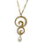 Golden Eternity Drop 14K Gold Necklace With A Pearl
