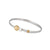 Golden Bell Bracelet with Closure in Silver with silver or Gold Plated Bell and Pearl