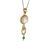 Queen Helene Gold Plated Silver Necklace with Pearl and Agate