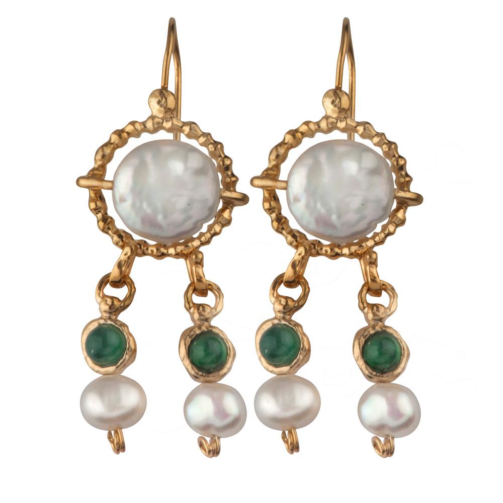 Queen Helene Gold Plated Dangling Earrings