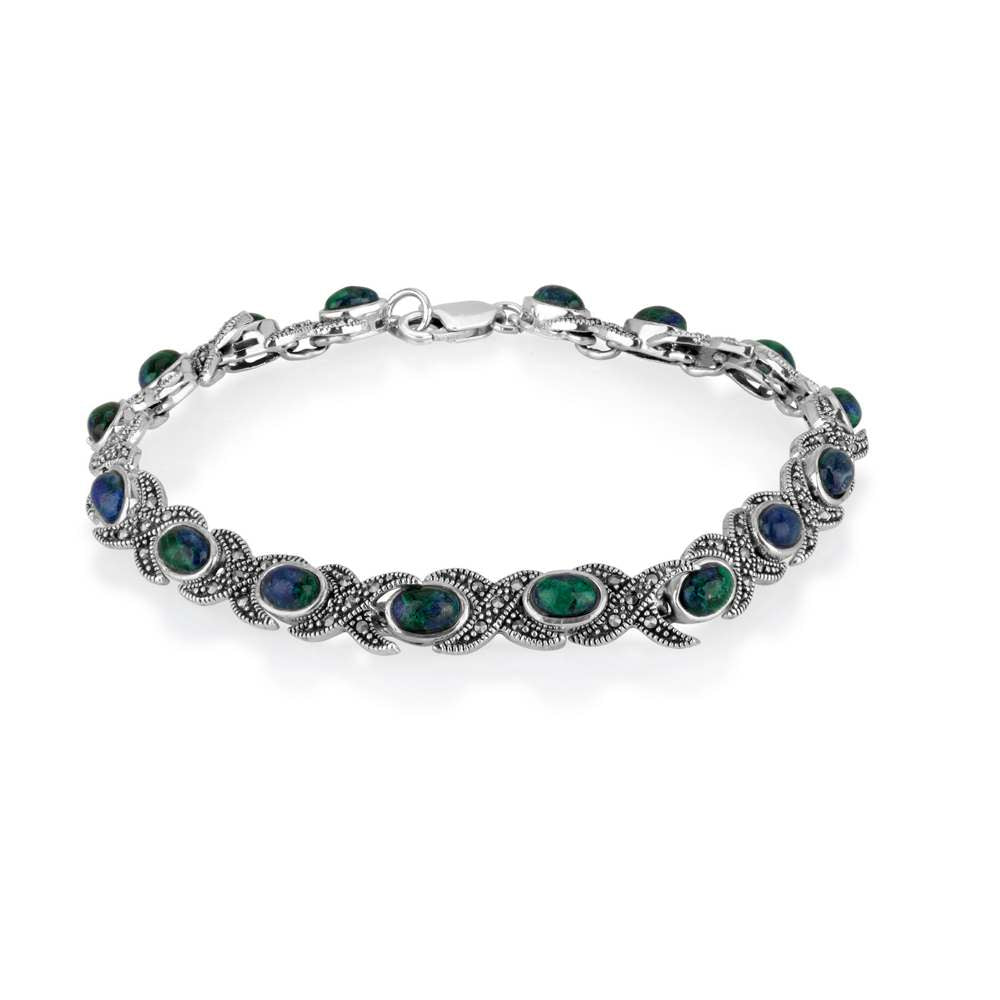 Eilat stone silver bracelet