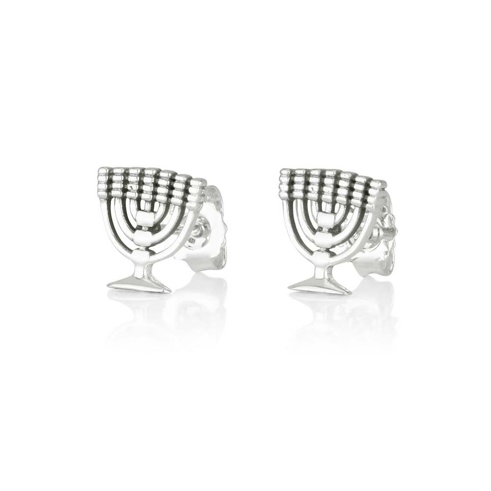 Menorah Earrings