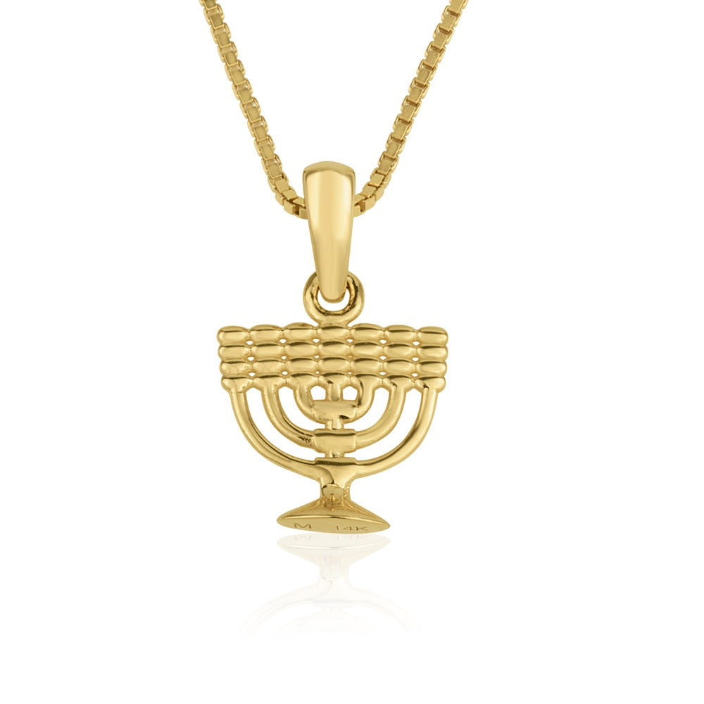 Menora pendant gold