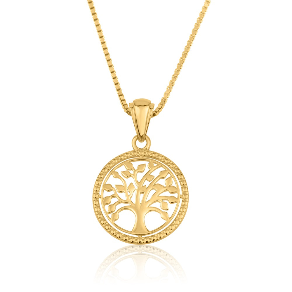 Tree of life pendant gold