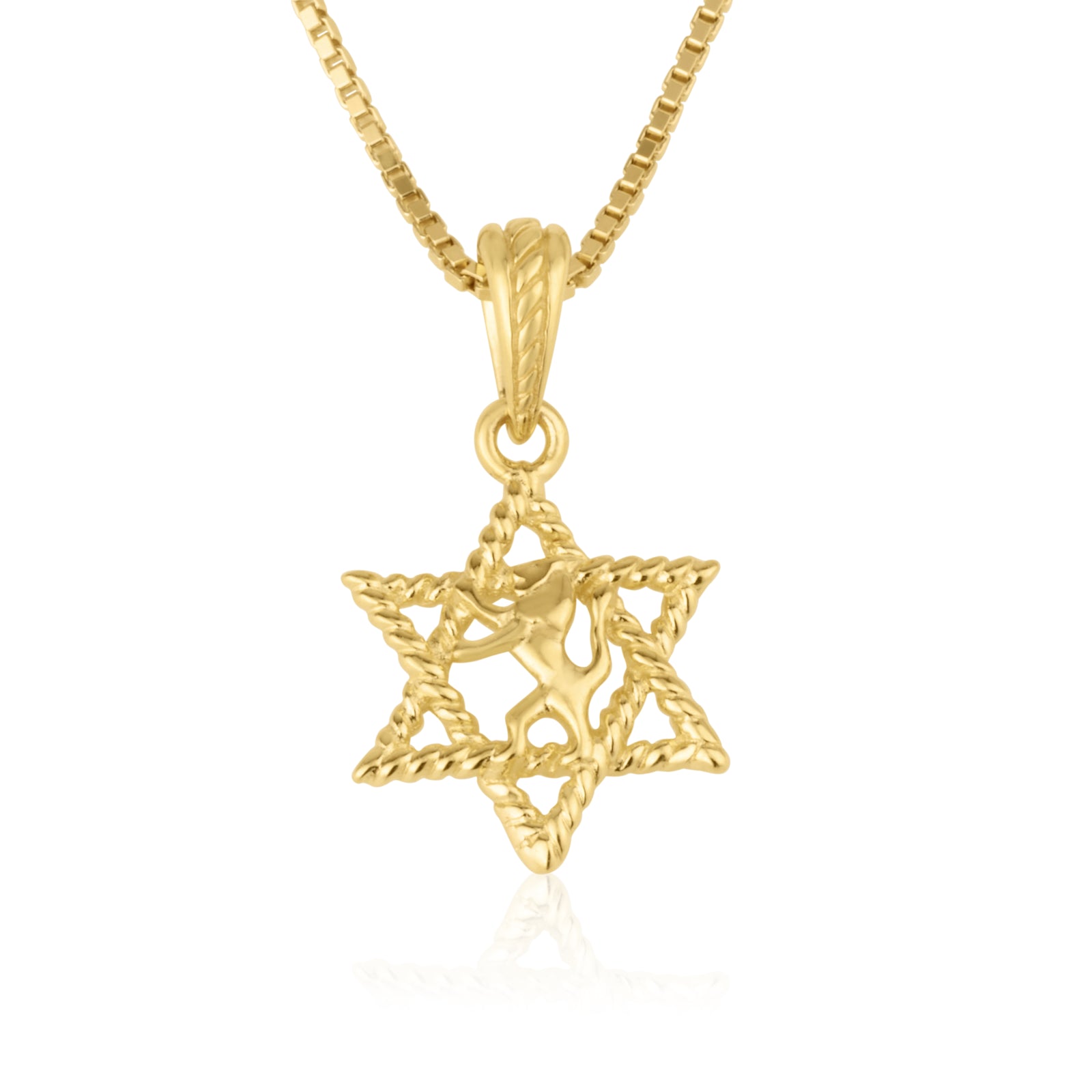 Star of David pendant gold