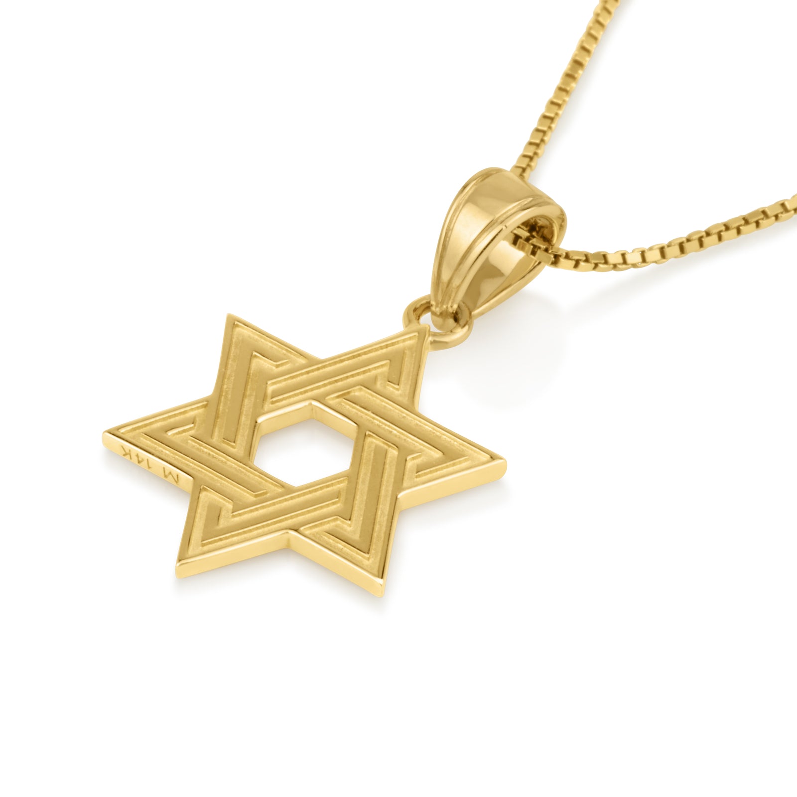 Star of David pendant gold