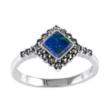 Silver Eilat Stone Ring