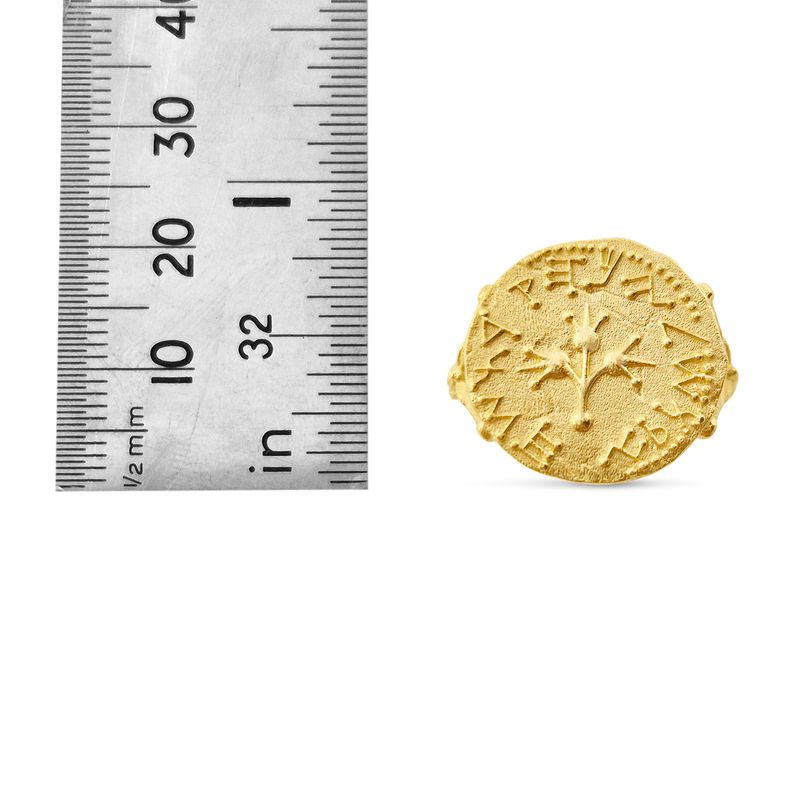 Gold half shekel ring