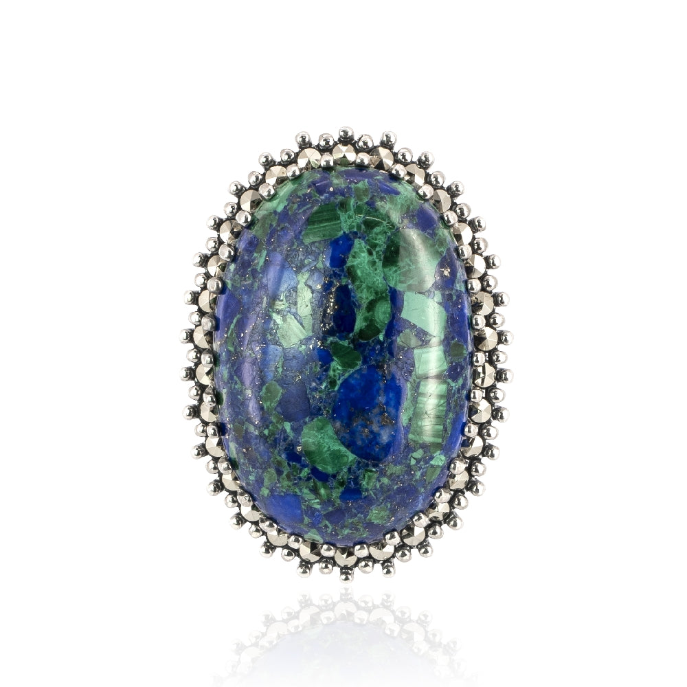 Eilat stone brooch