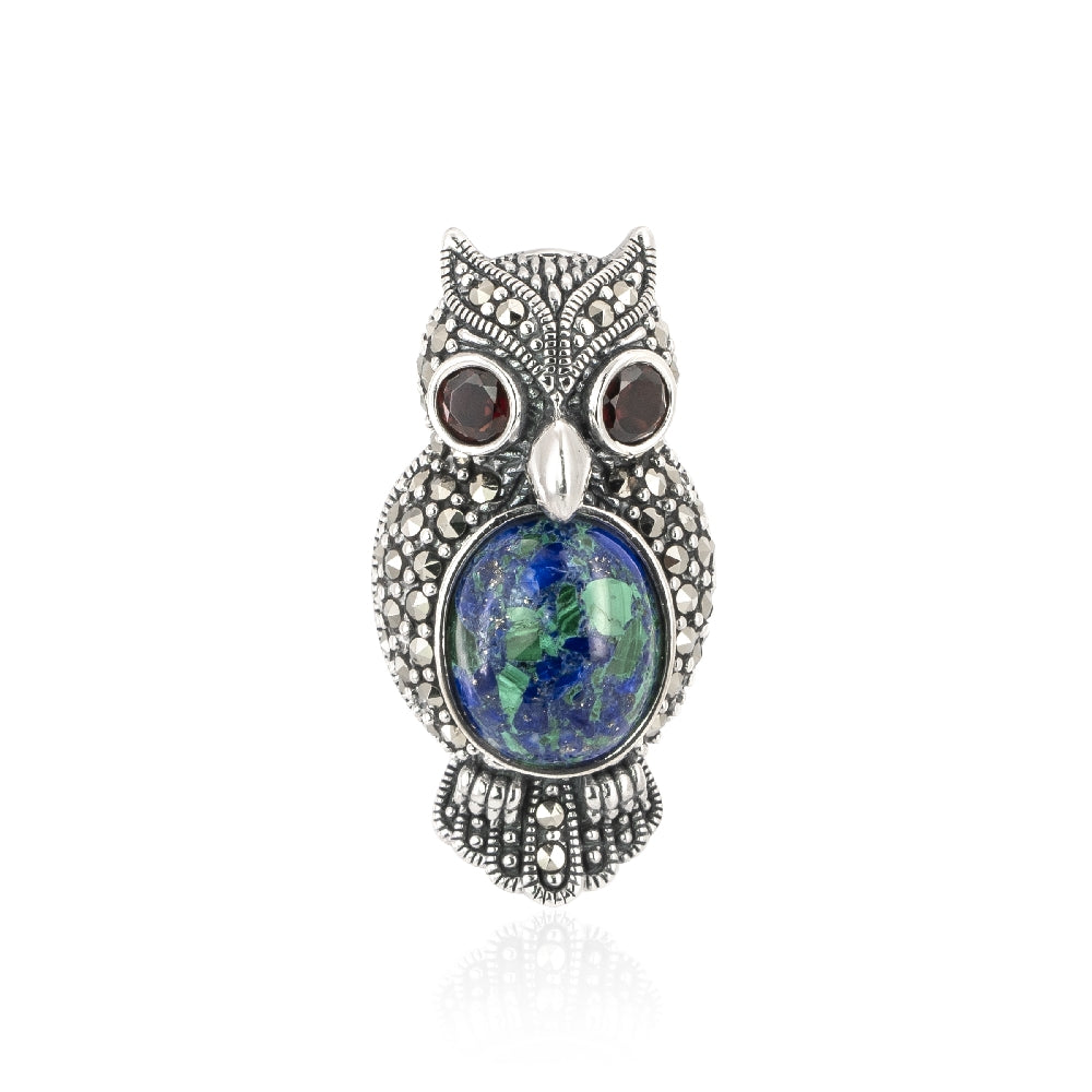 Eilat stone brooch