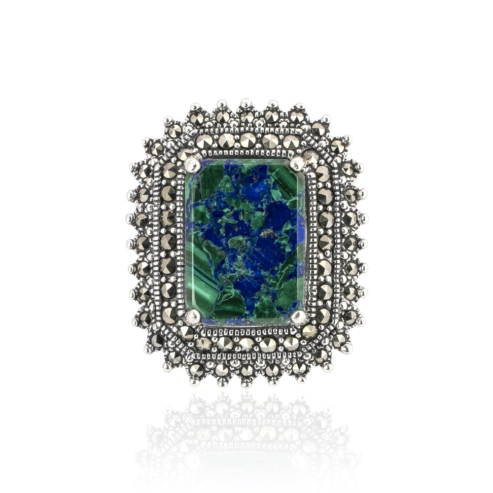 Eilat stone brooch