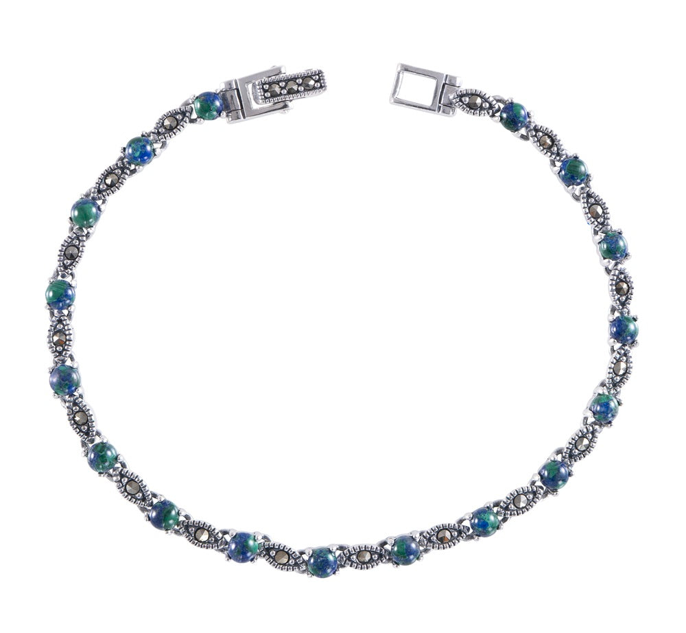 Silver Eilat Stone Bracelet