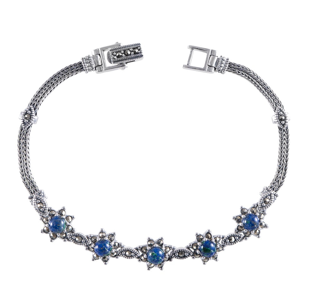Silver Eilat Stone Bracelet