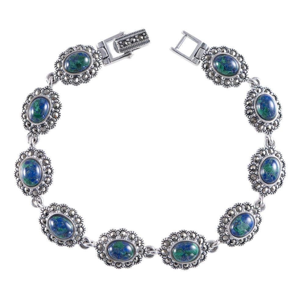 Silver Eilat Stone Bracelet