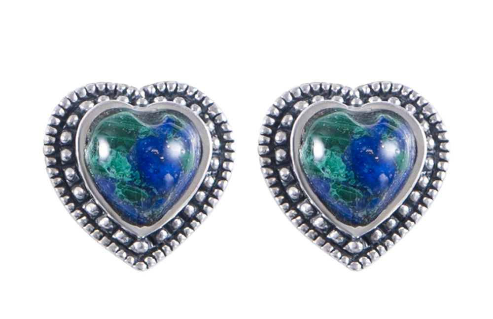 Silver Eilat Stone Earrings