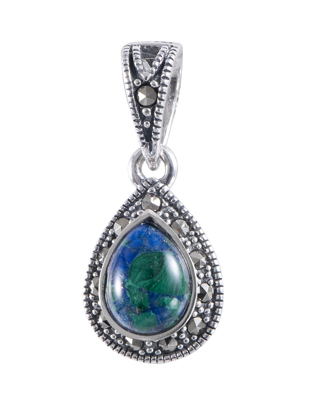 Silver Eilat Stone pendant