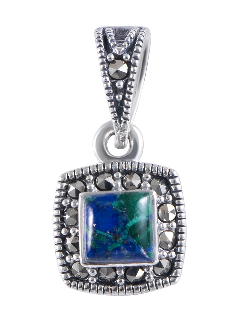 Silver Eilat Stone Pendant