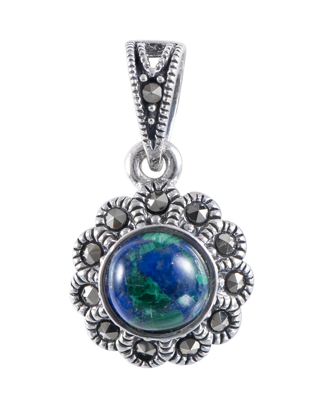 Silver Eilat Stone Pendant