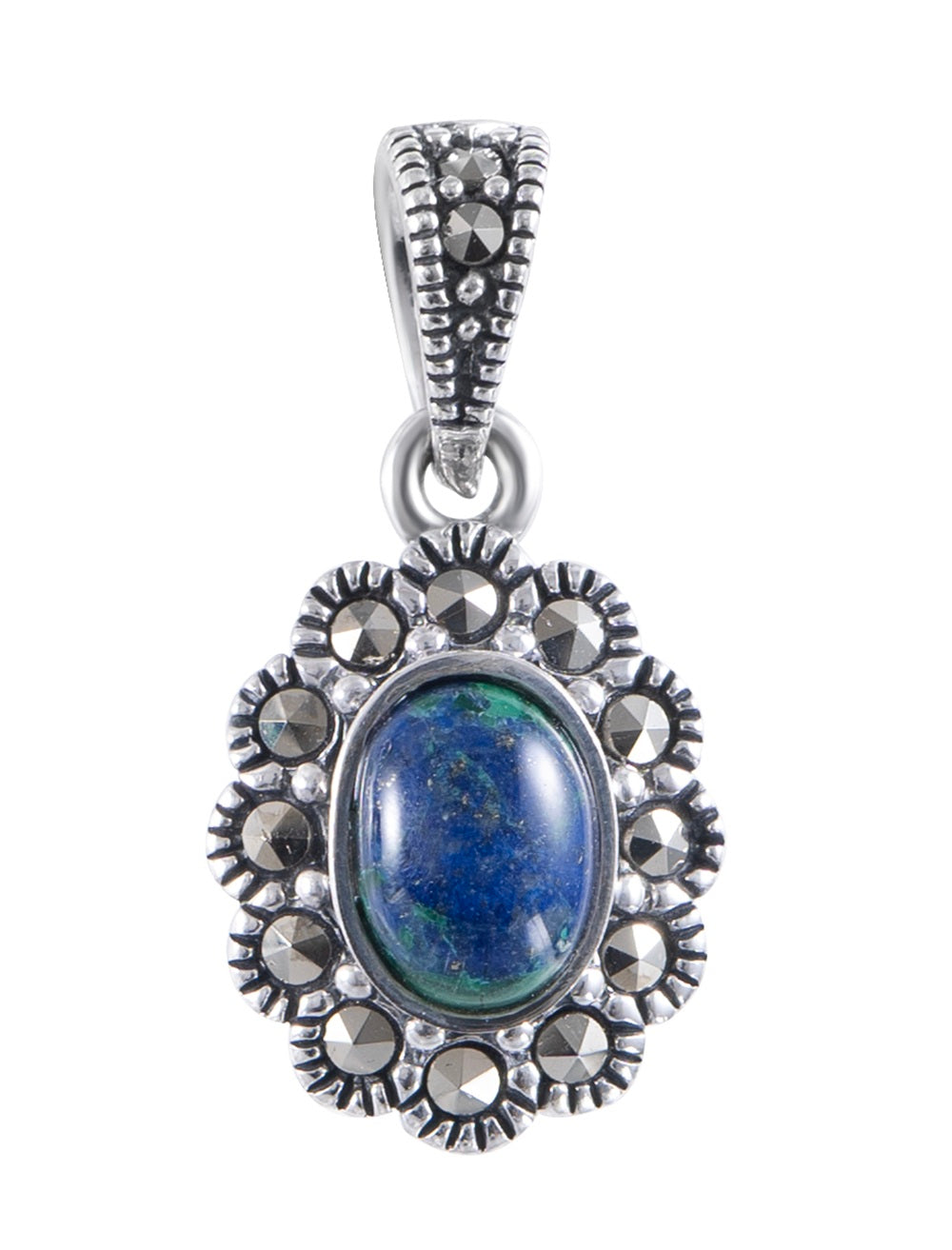 Silver Eilat Stone Pendant