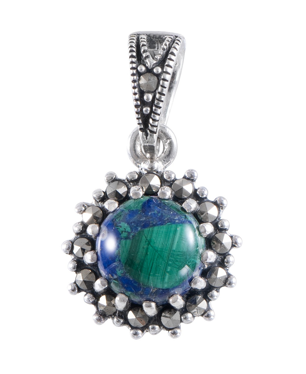 Silver Eilat Stone Pendant