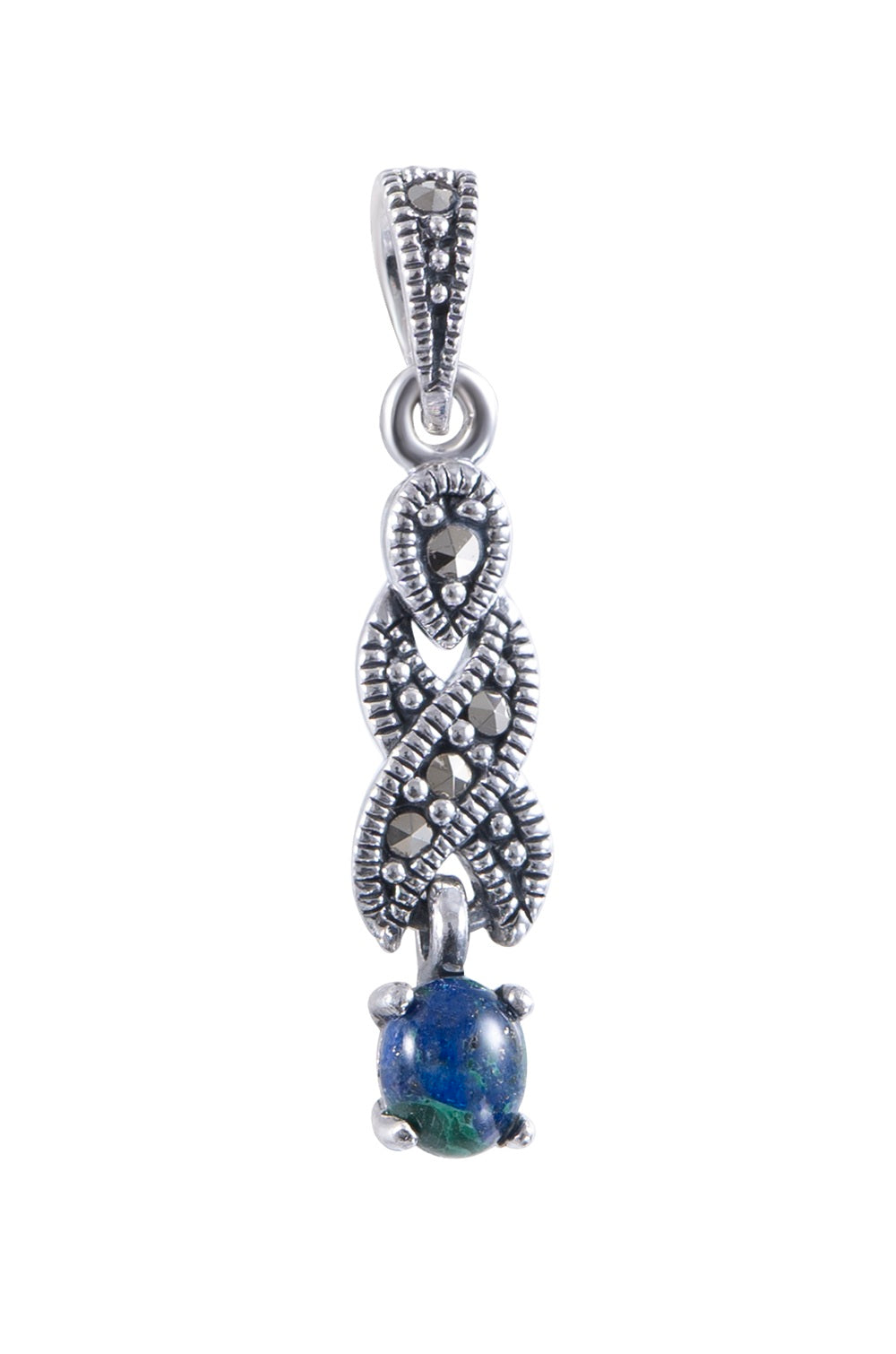 Silver Eilat Stone Pendant
