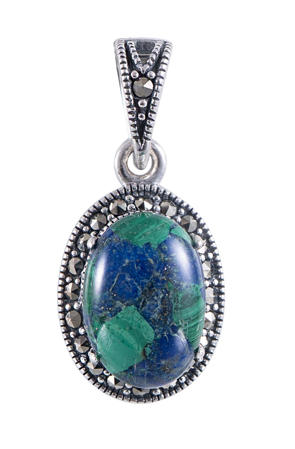 Silver Eilat Stone Pendant