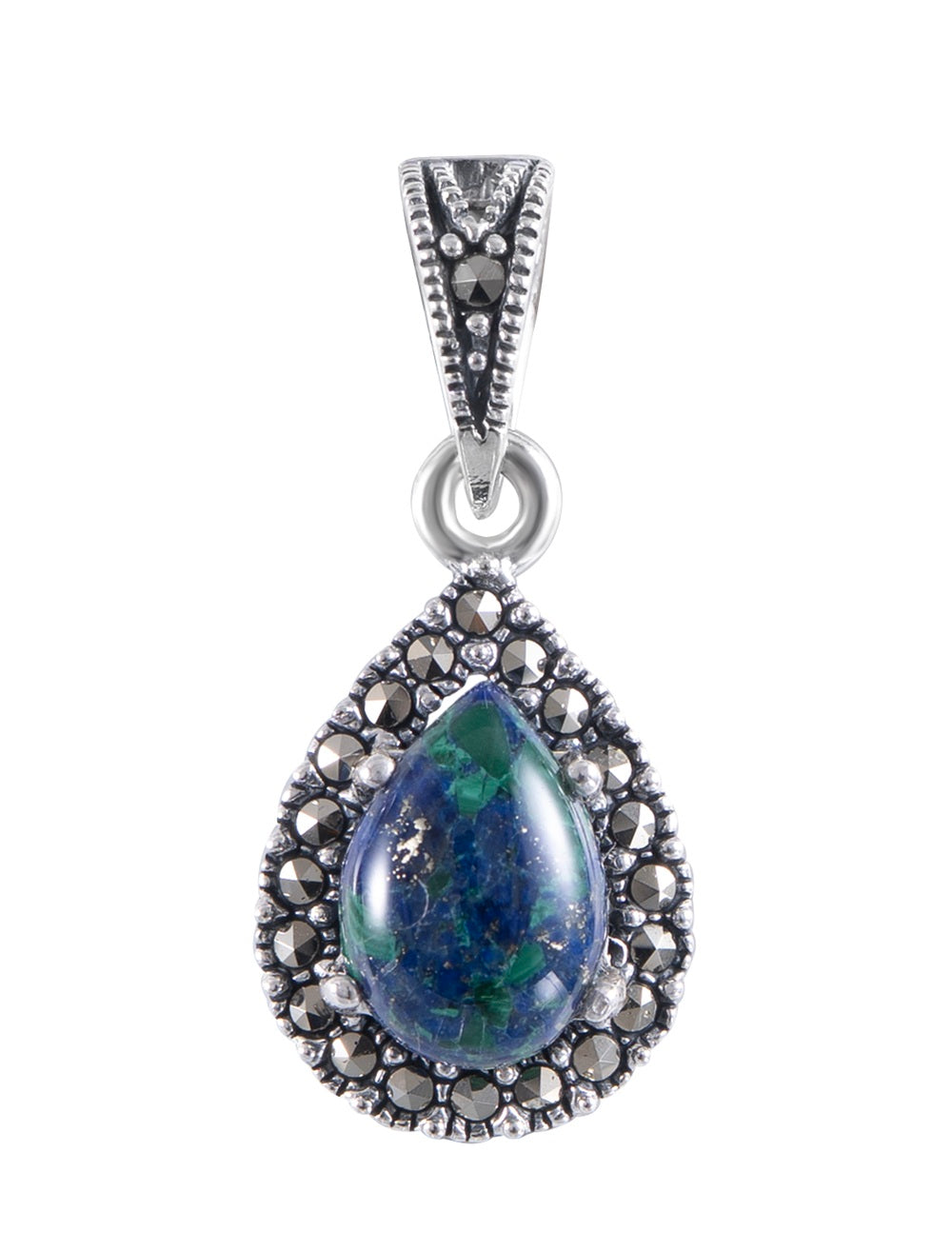 Silver Eilat Stone Pendant