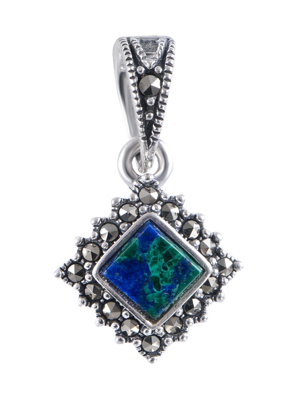 Silver Eilat Stone Pendant