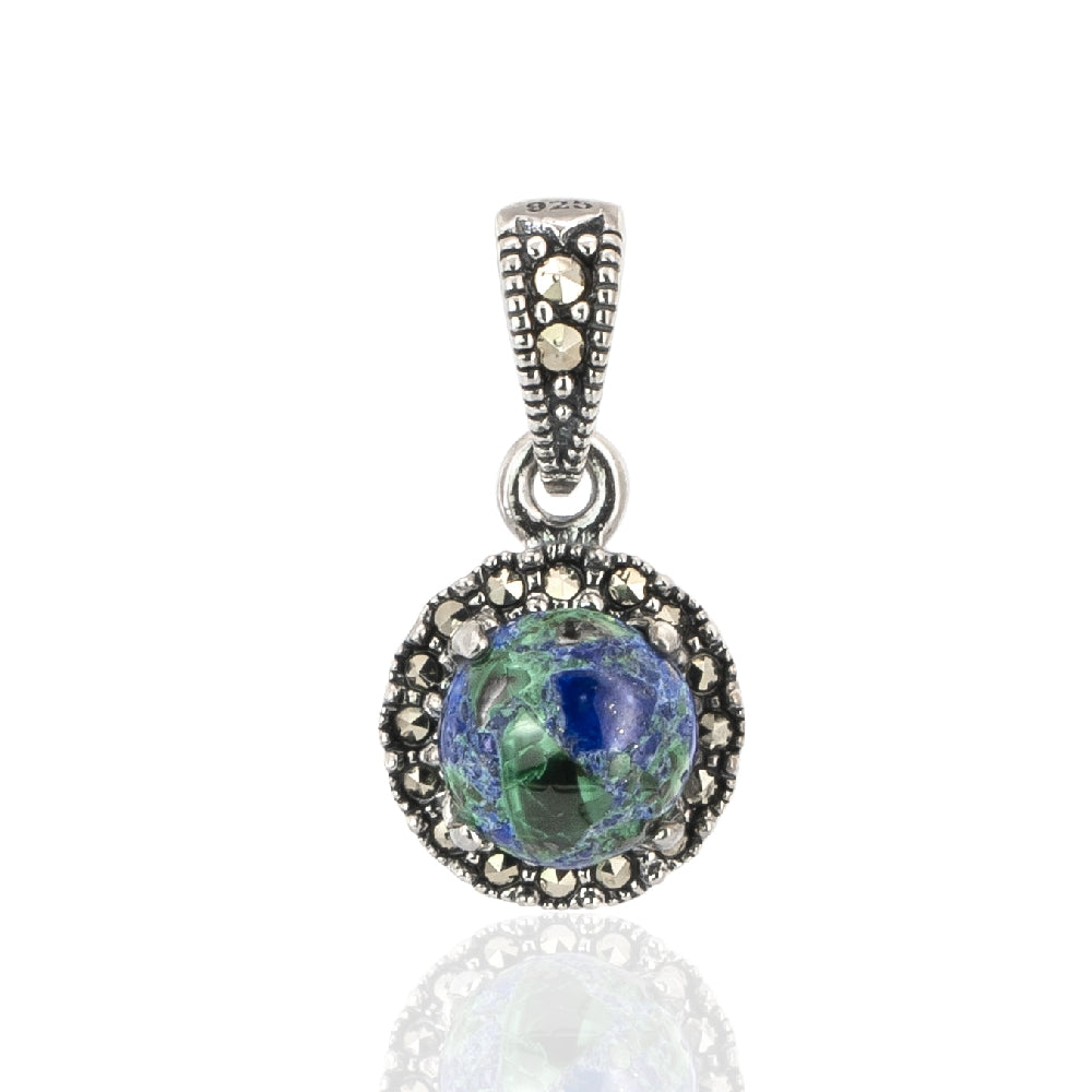 Silver Eilat Stone Pendant