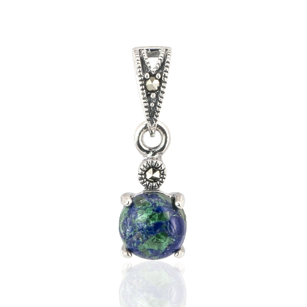 Silver Eilat Stone Pendant