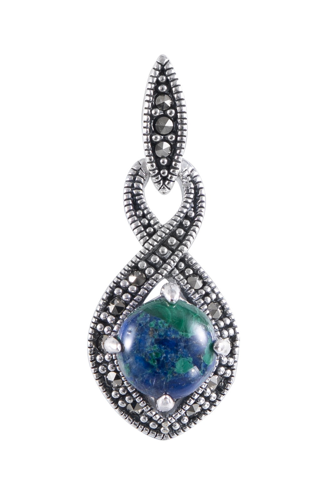 Silver Eilat Stone Pendant