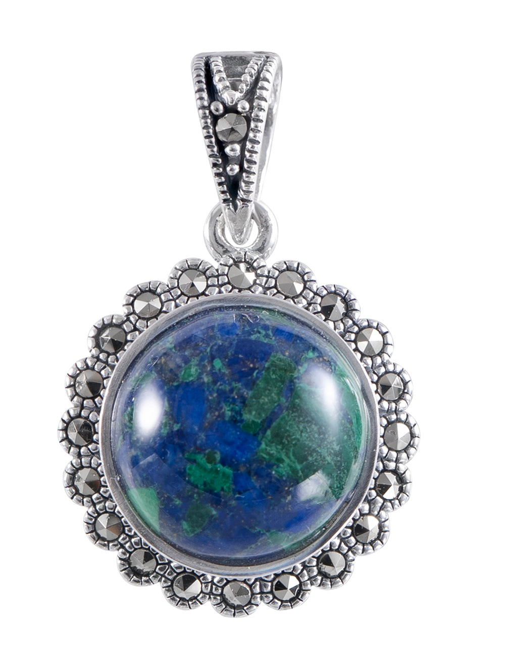 Silver Eilat Stone Pendant