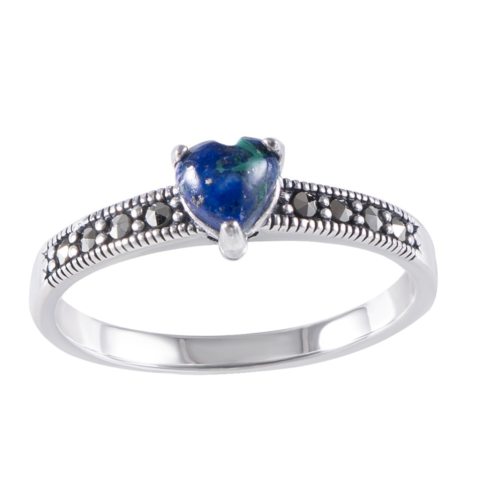 Silver Eilat Stone Ring