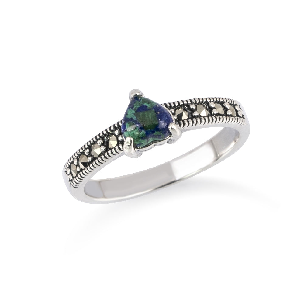 Silver Eilat Stone Ring