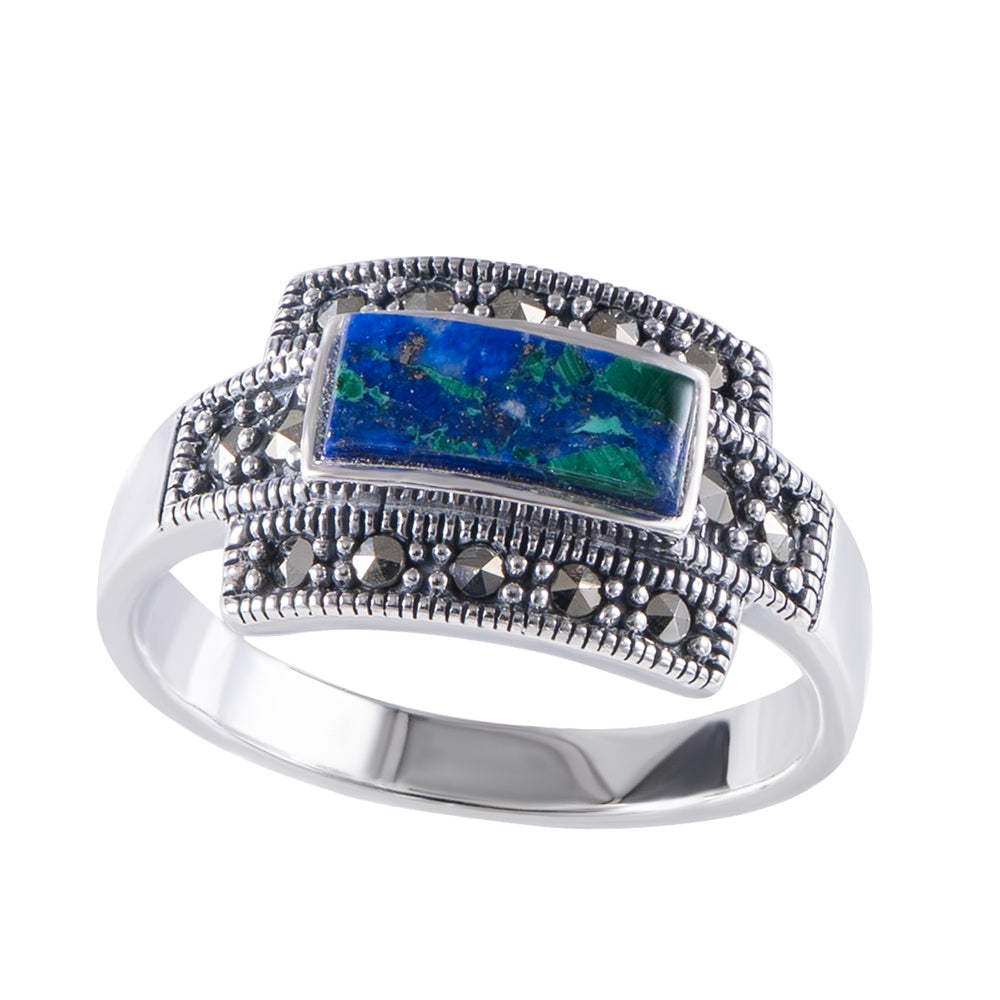 Silver Eilat Stone Ring