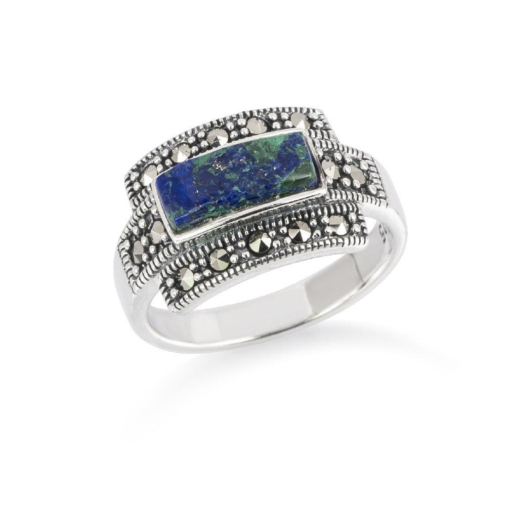 Silver Eilat Stone Ring