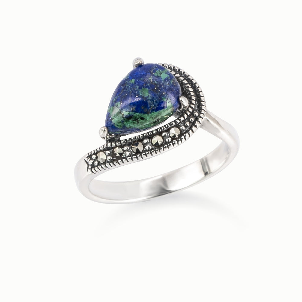 Silver Eilat Stone Ring