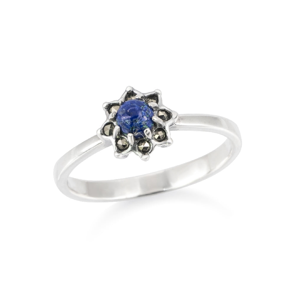 Silver Eilat Stone Ring