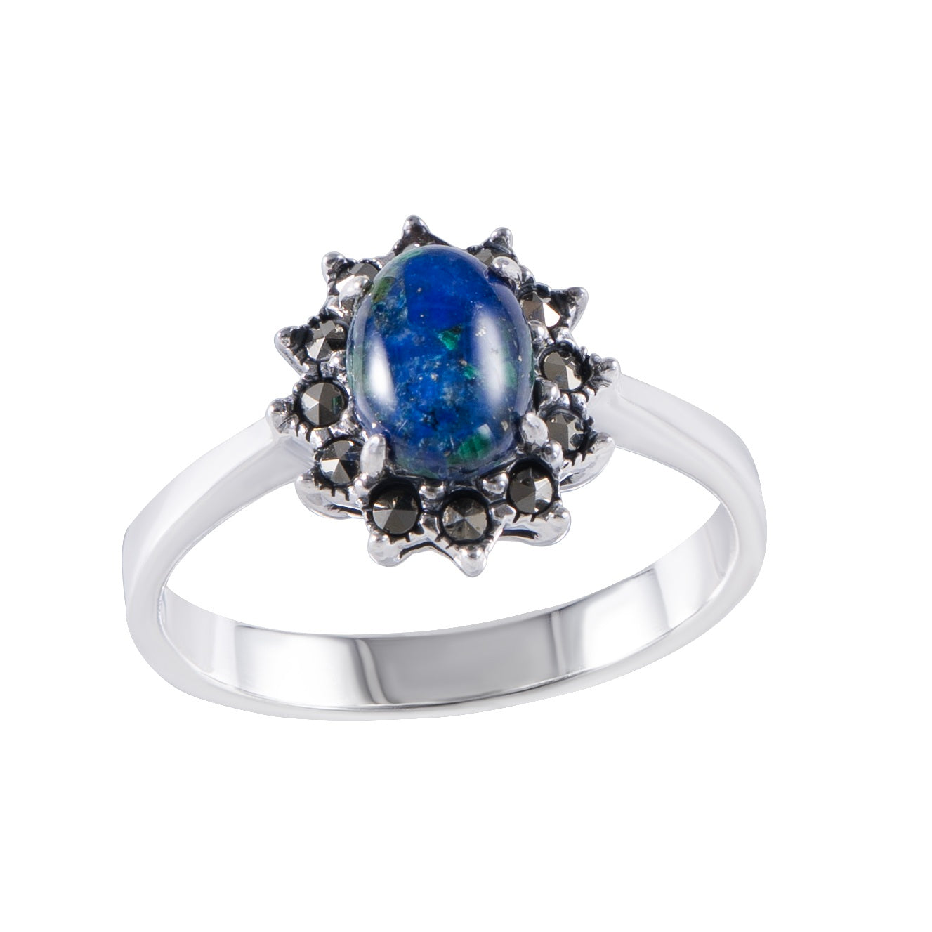 Silver Eilat Stone Ring