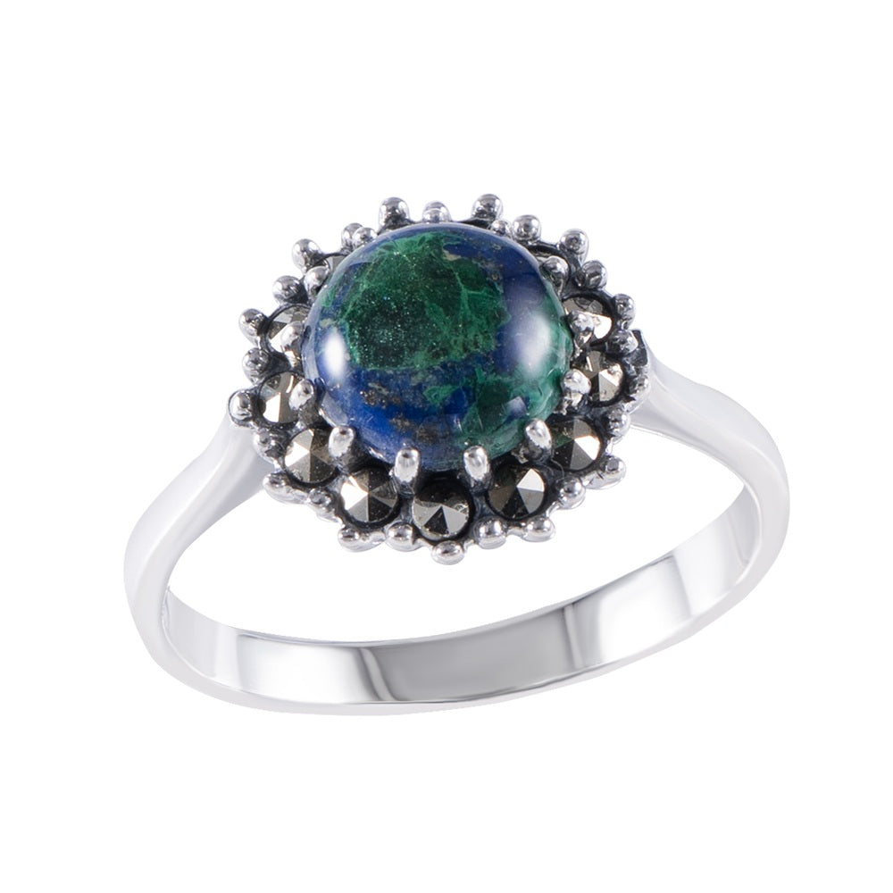 Silver Eilat Stone Ring