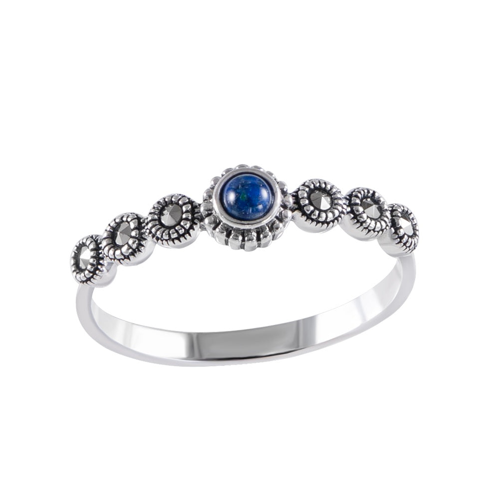 Silver Eilat Stone Ring