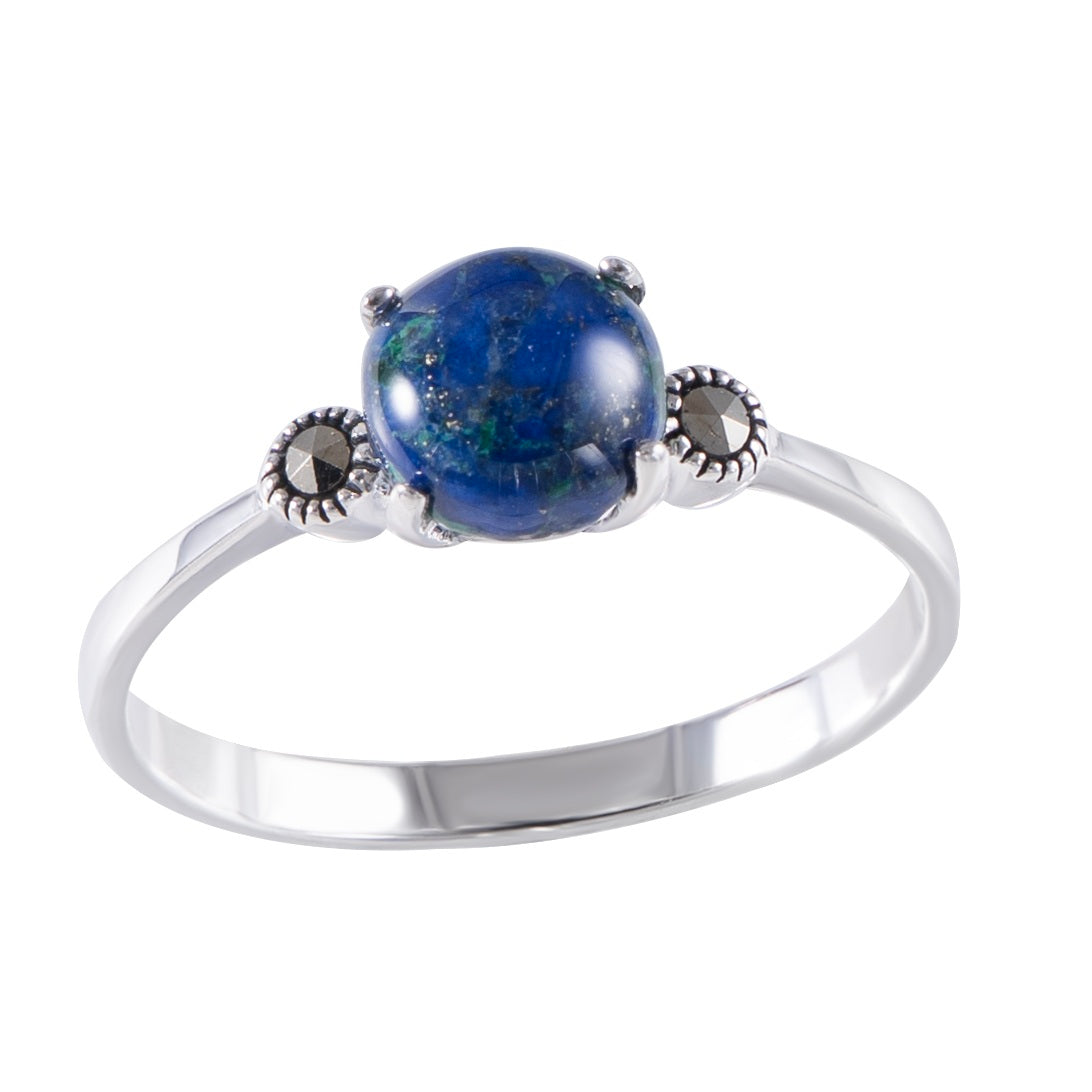 Silver Eilat Stone Ring