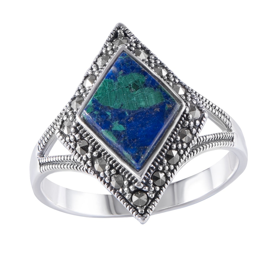 Silver Eilat Stone Ring