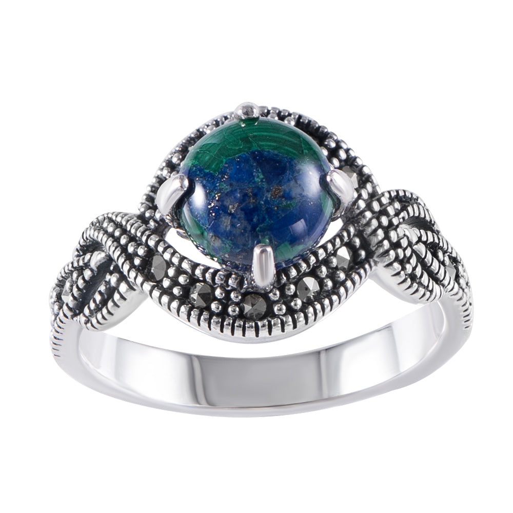 Silver Eilat Stone Ring
