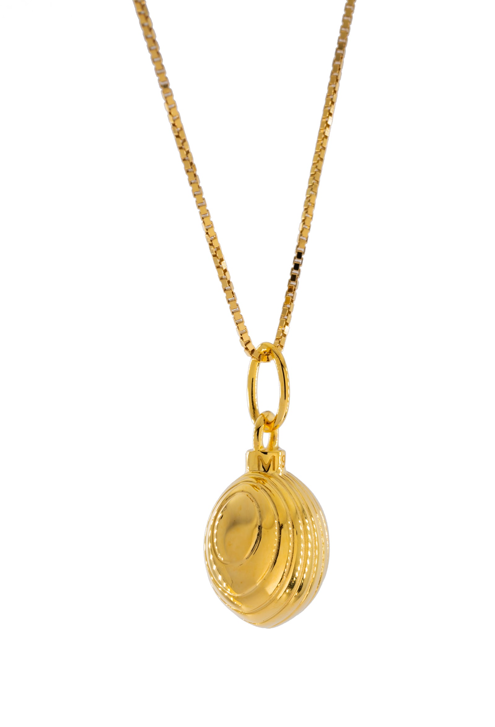 Gold-plated flat Golden Bell necklace