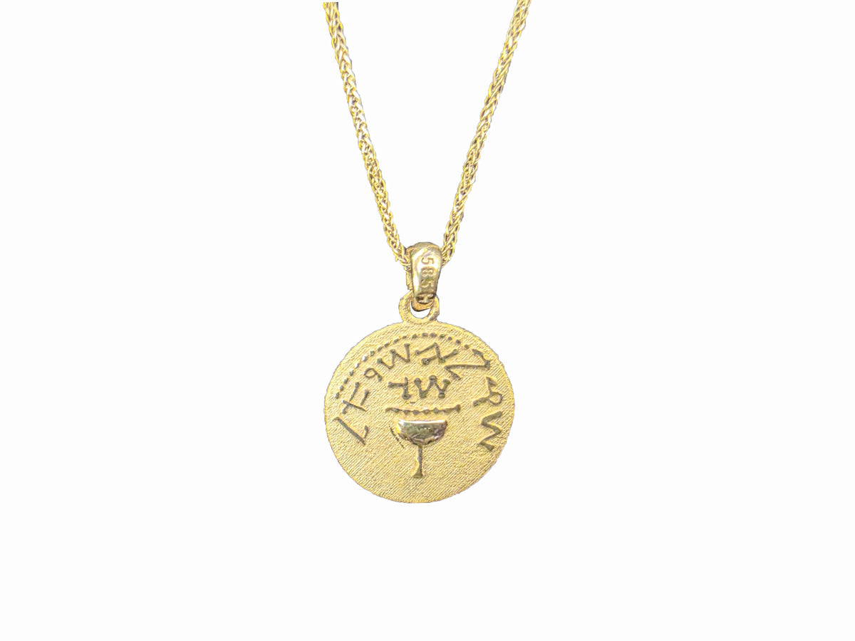 Ancient Shekel Gold Necklace - Original Size