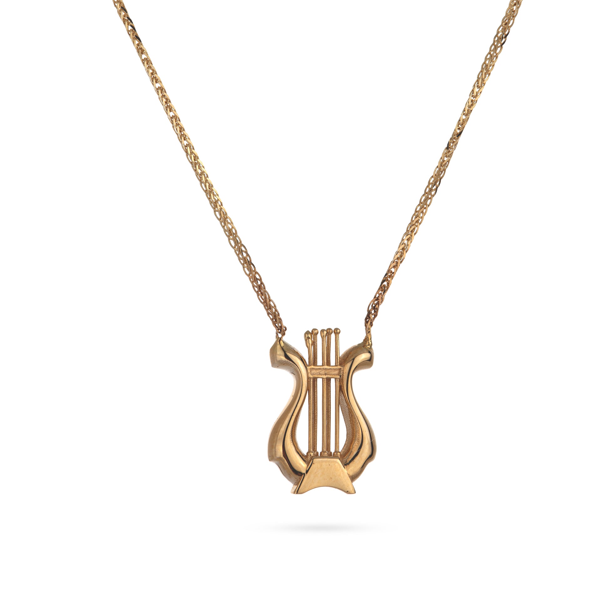 Harp Of David 14K Gold