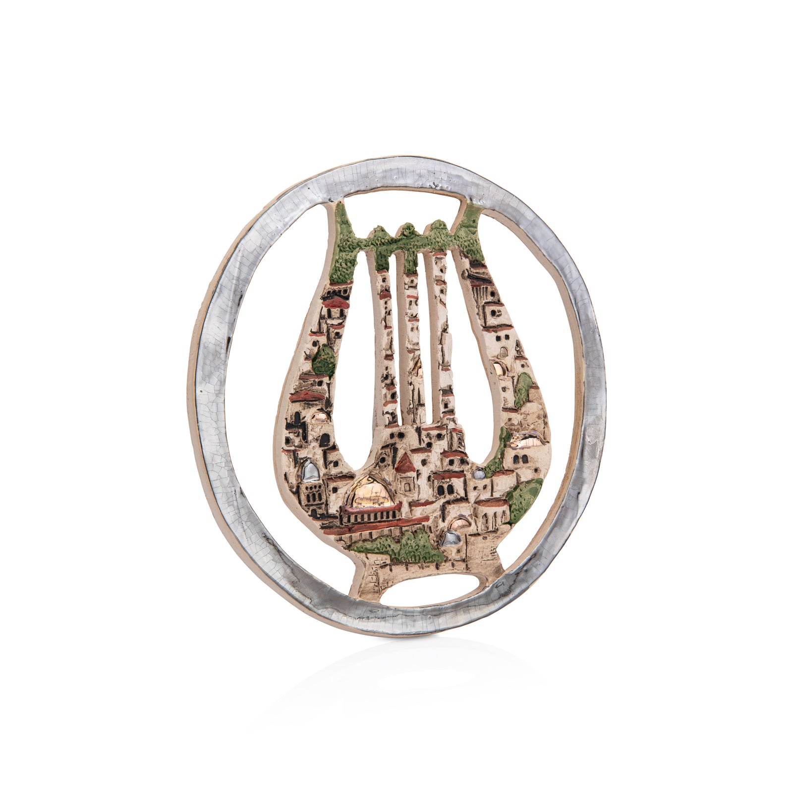 Round plate harp shaped