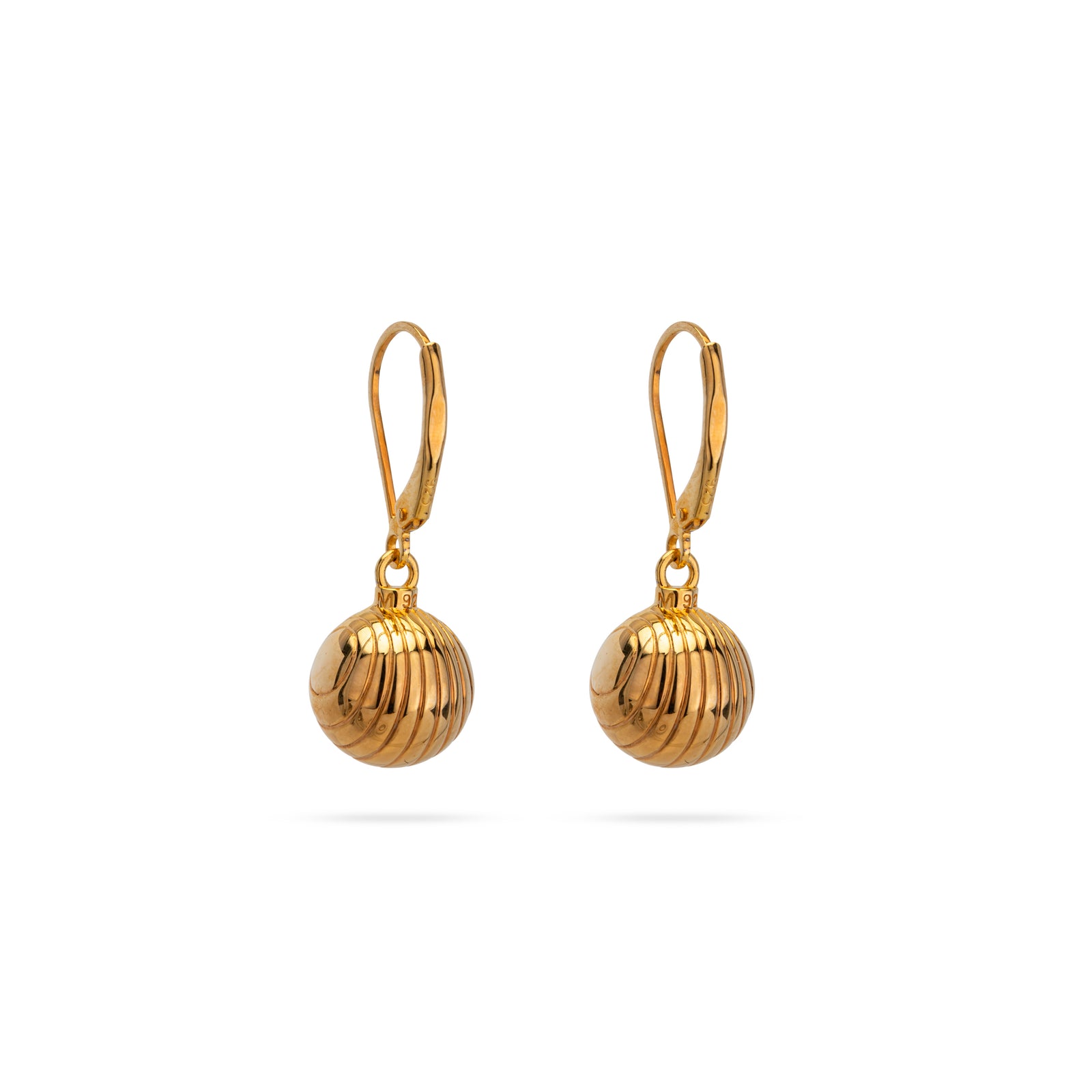 Gold-Plated Bell Earrings