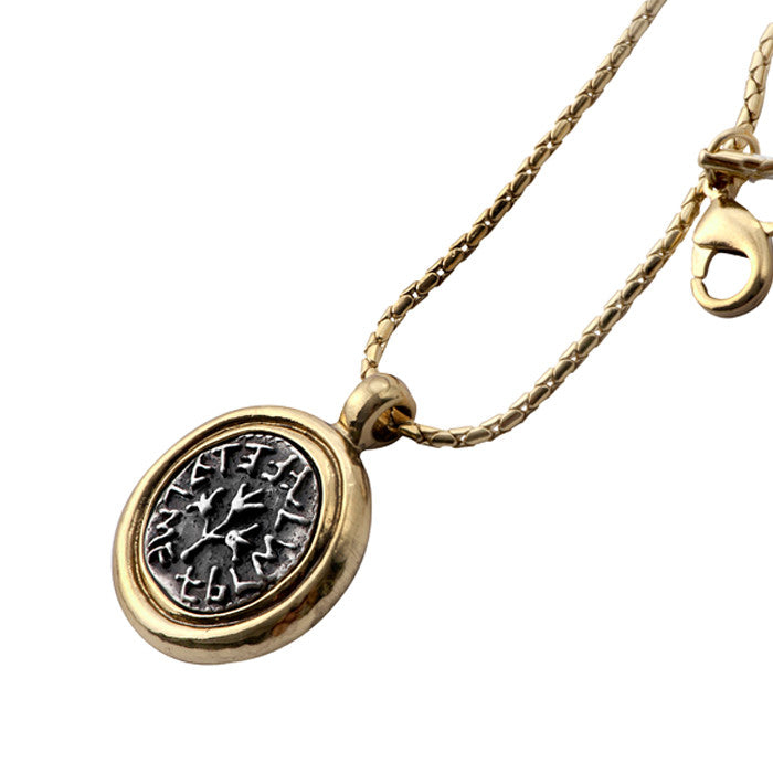 Half Shekel Pewter Necklace